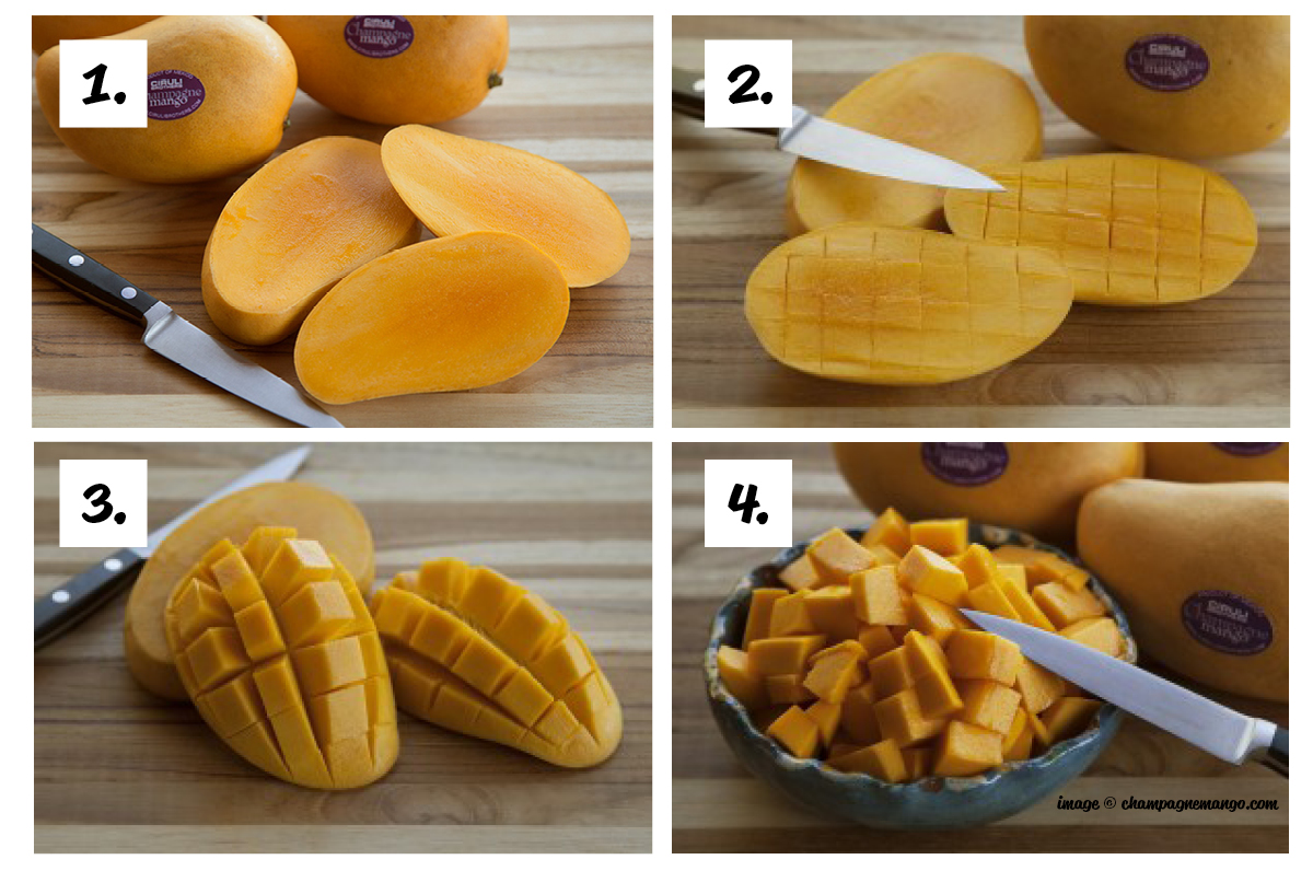 How to prepare a champagne mango